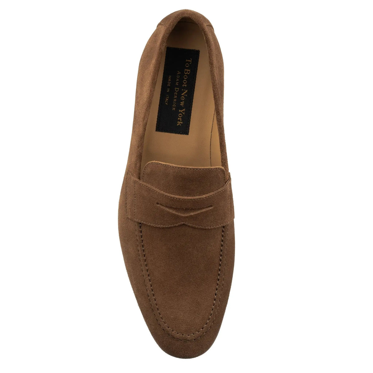 To Boot New York Jenner Medium Brown Suede Penny Loafer