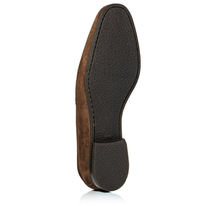 To Boot New York Jenner Medium Brown Suede Penny Loafer