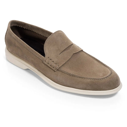 To Boot New York Browne Taupe Suede Penny Slip-On Loafer