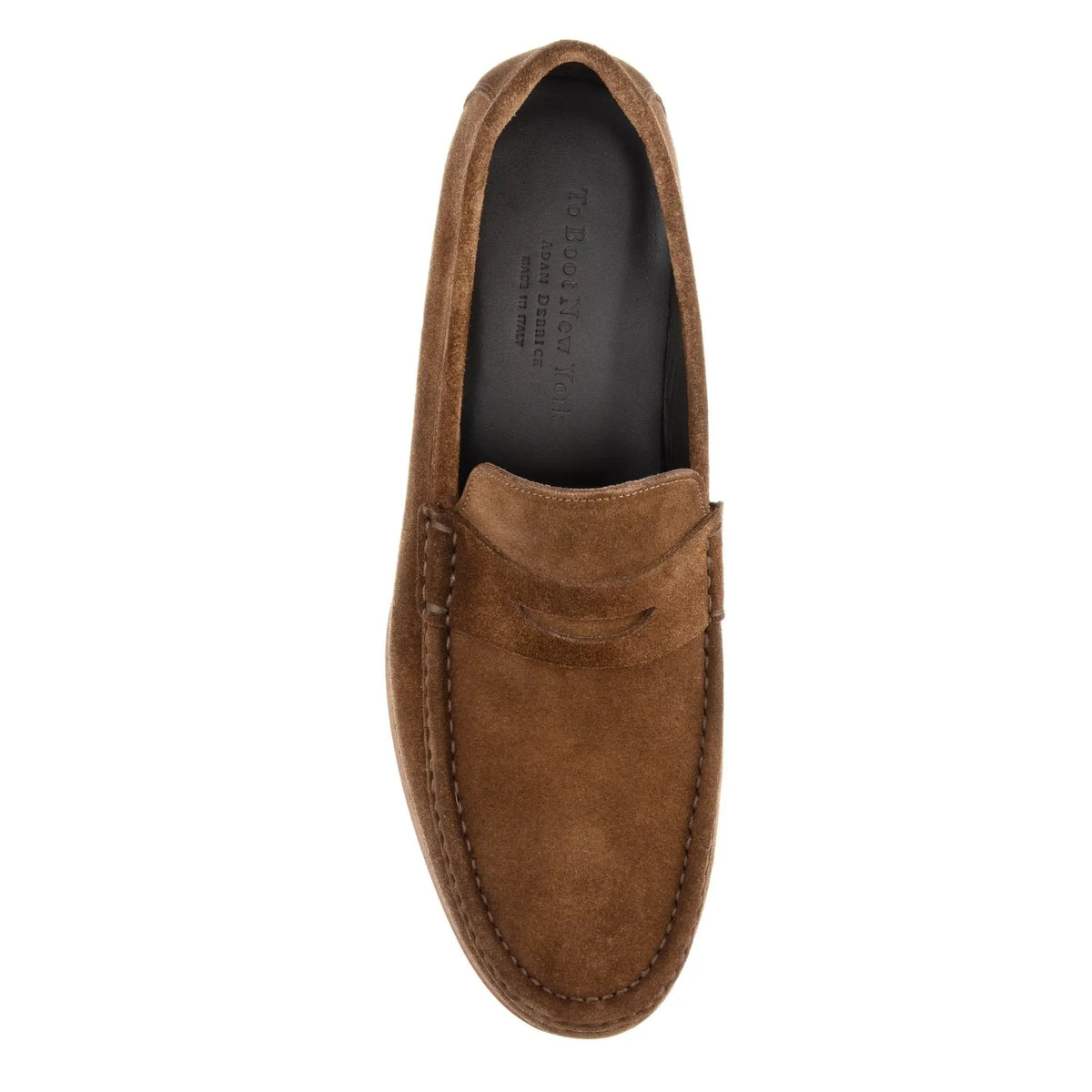 To Boot New York Dylan Mid Brown Suede Penny Loafer