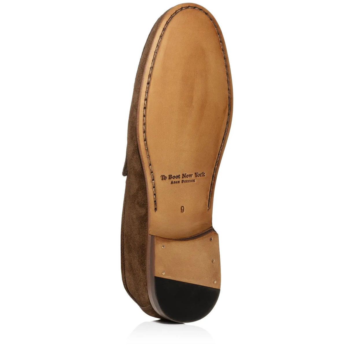 To Boot New York Dylan Mid Brown Suede Penny Loafer