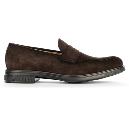 To Boot New York Joey Water-Repellent Dark Brown Suede Penny Loafer
