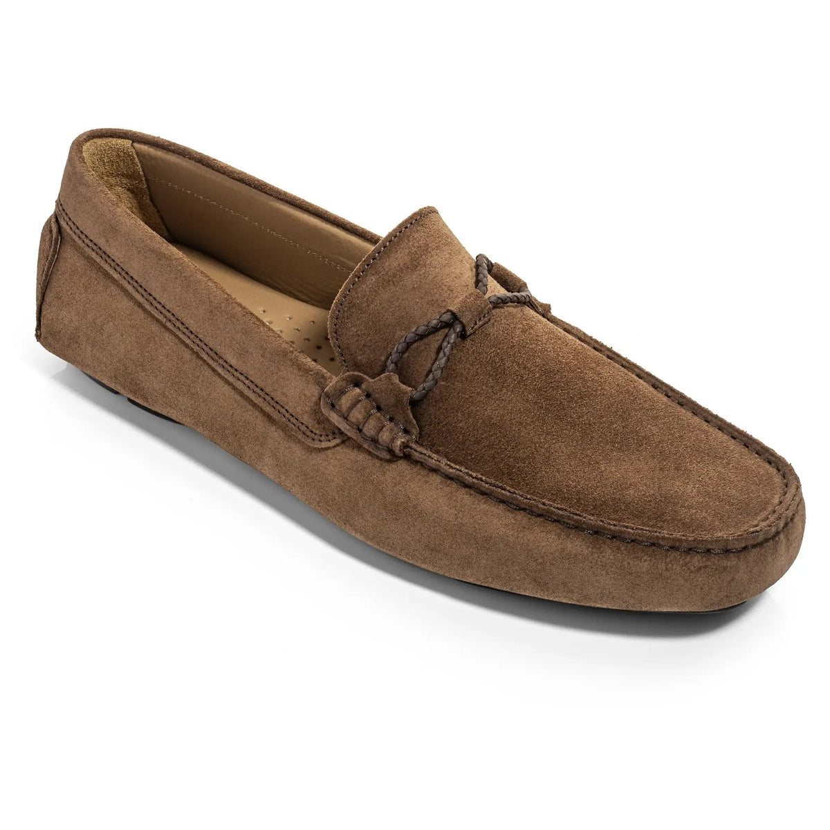 To Boot New York Marlin Mid Brown Suede Driving Shoe