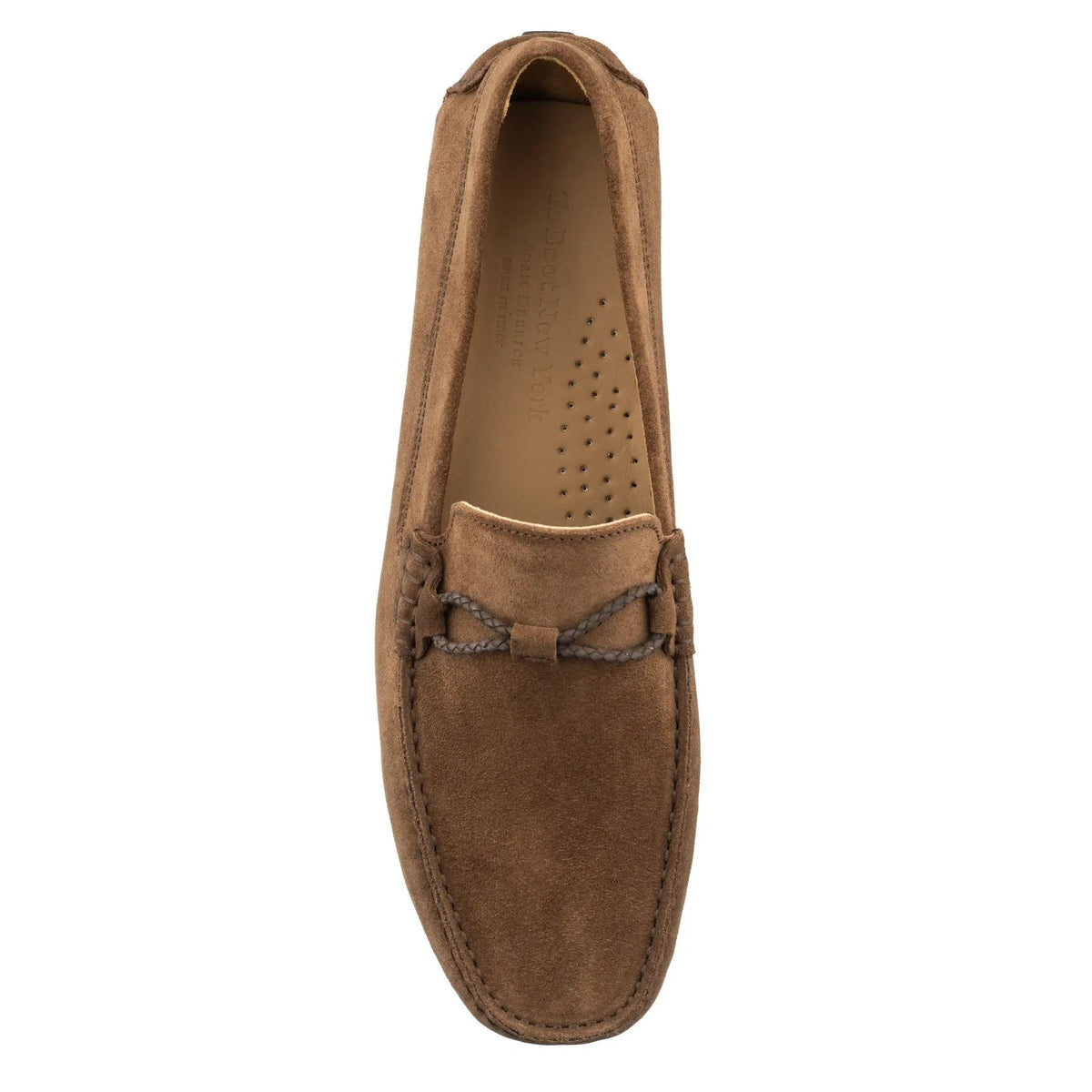 To Boot New York Marlin Mid Brown Suede Driving Shoe