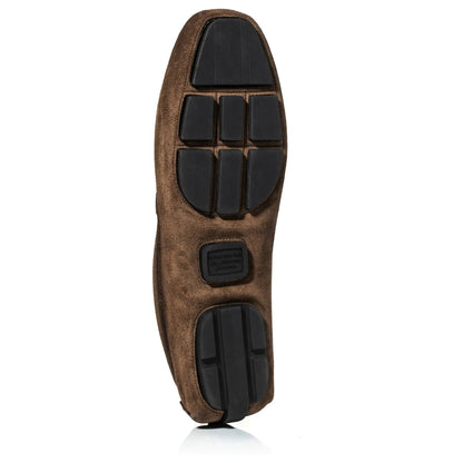 To Boot New York Marlin Mid Brown Suede Driving Shoe