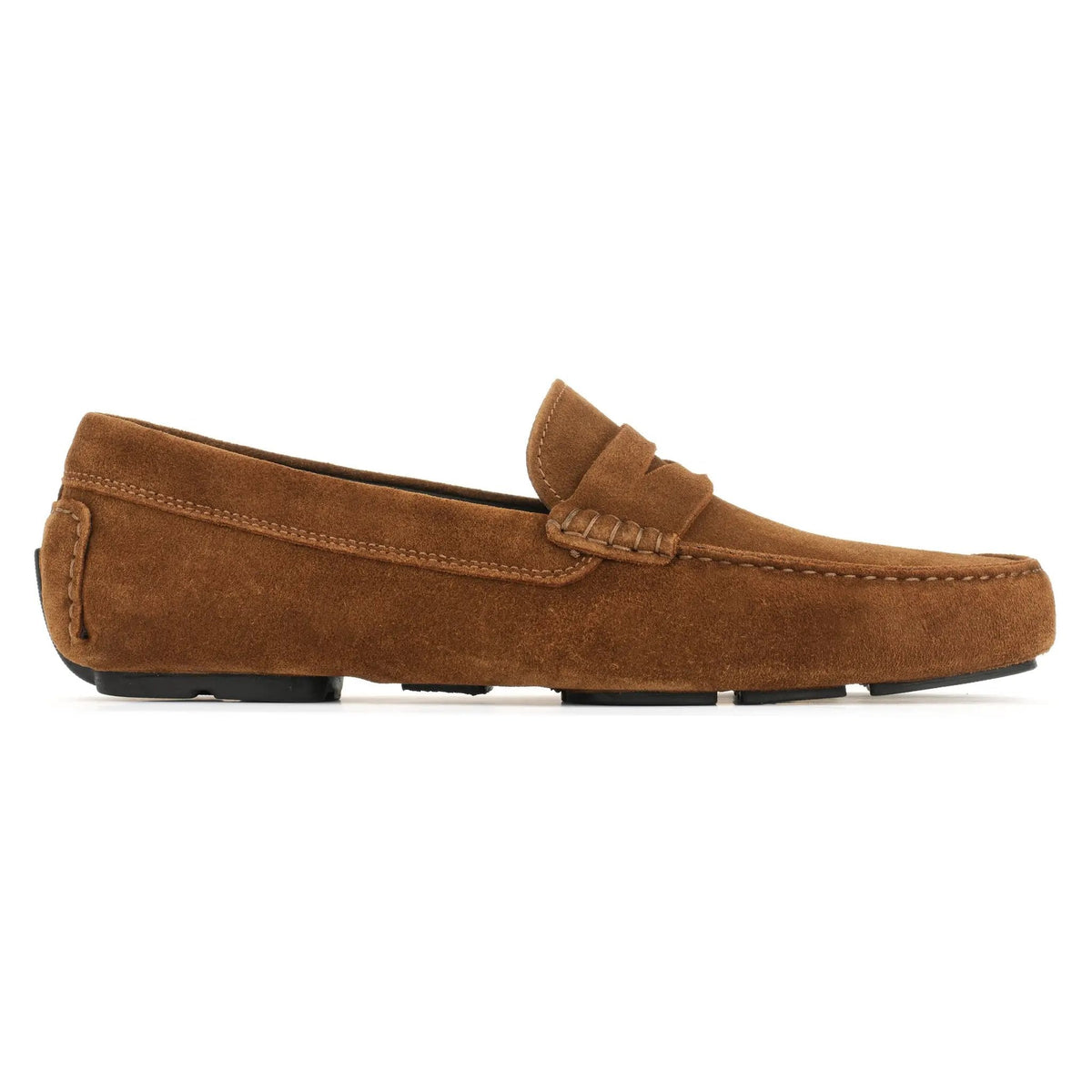 To Boot New York Mitchum Mid-Brown Suede Driving Shoe