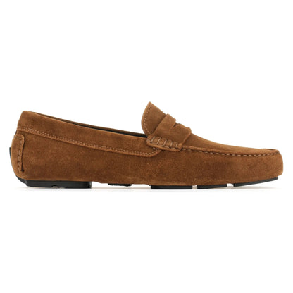 To Boot New York Mitchum Mid-Brown Suede Driving Shoe