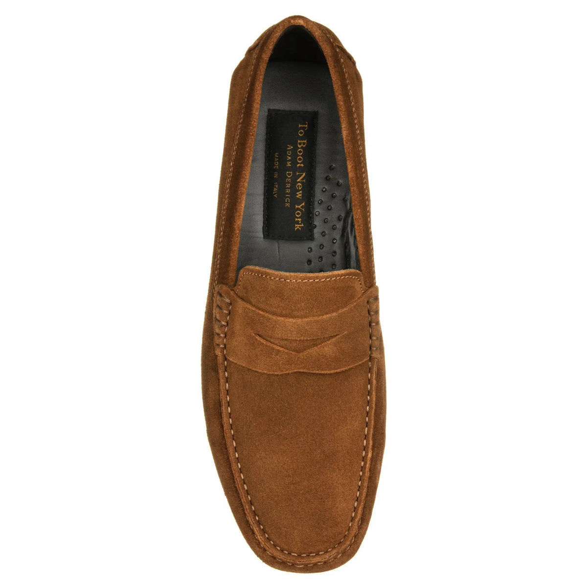 To Boot New York Mitchum Mid-Brown Suede Driving Shoe