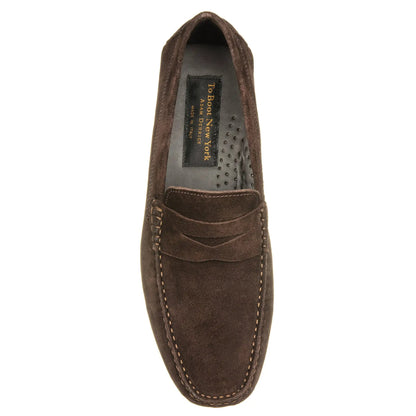 To Boot New York Mitchum Dark Brown Suede Driving Shoe