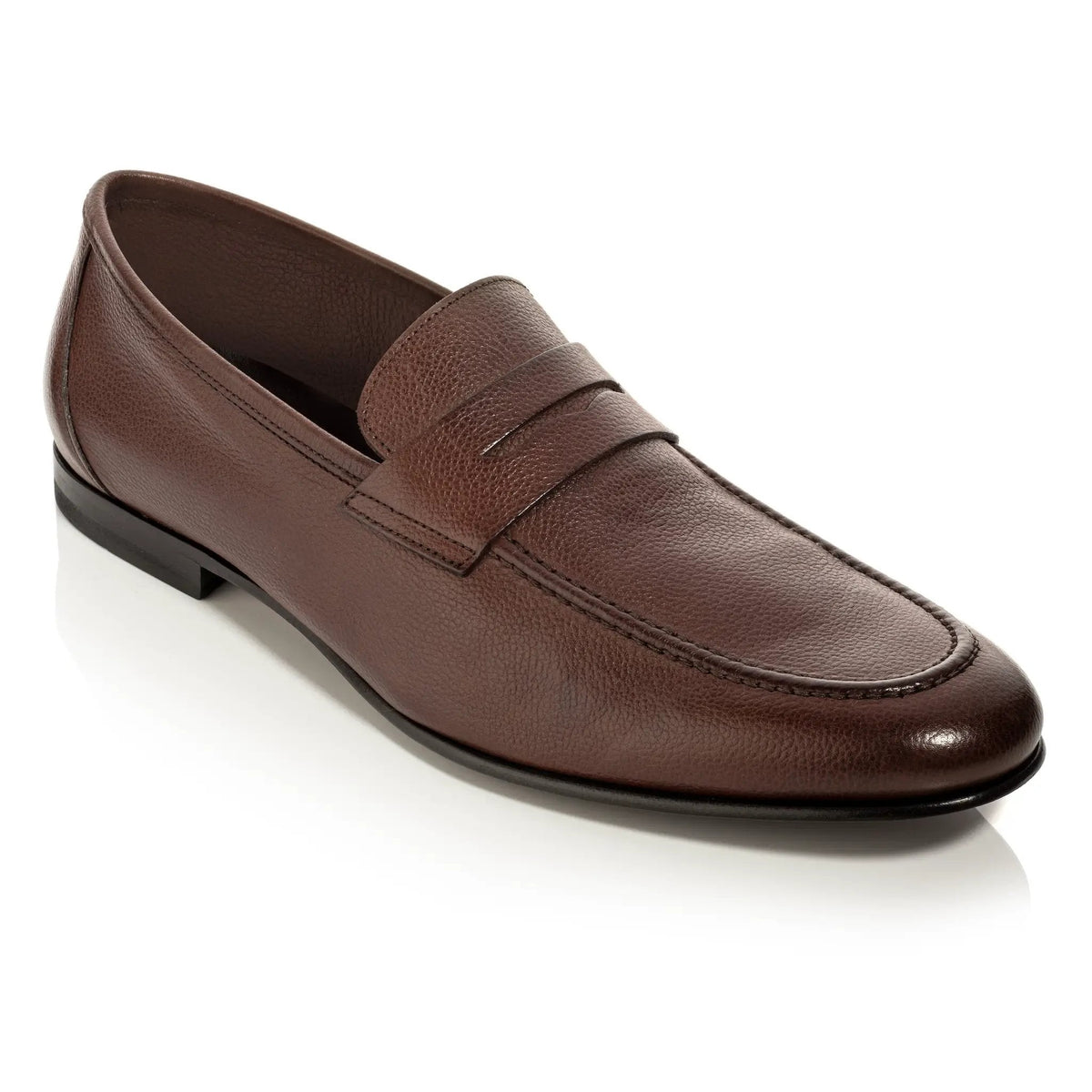 To Boot New York Ravello Mid Brown Calf Penny Moccasin Slip-On