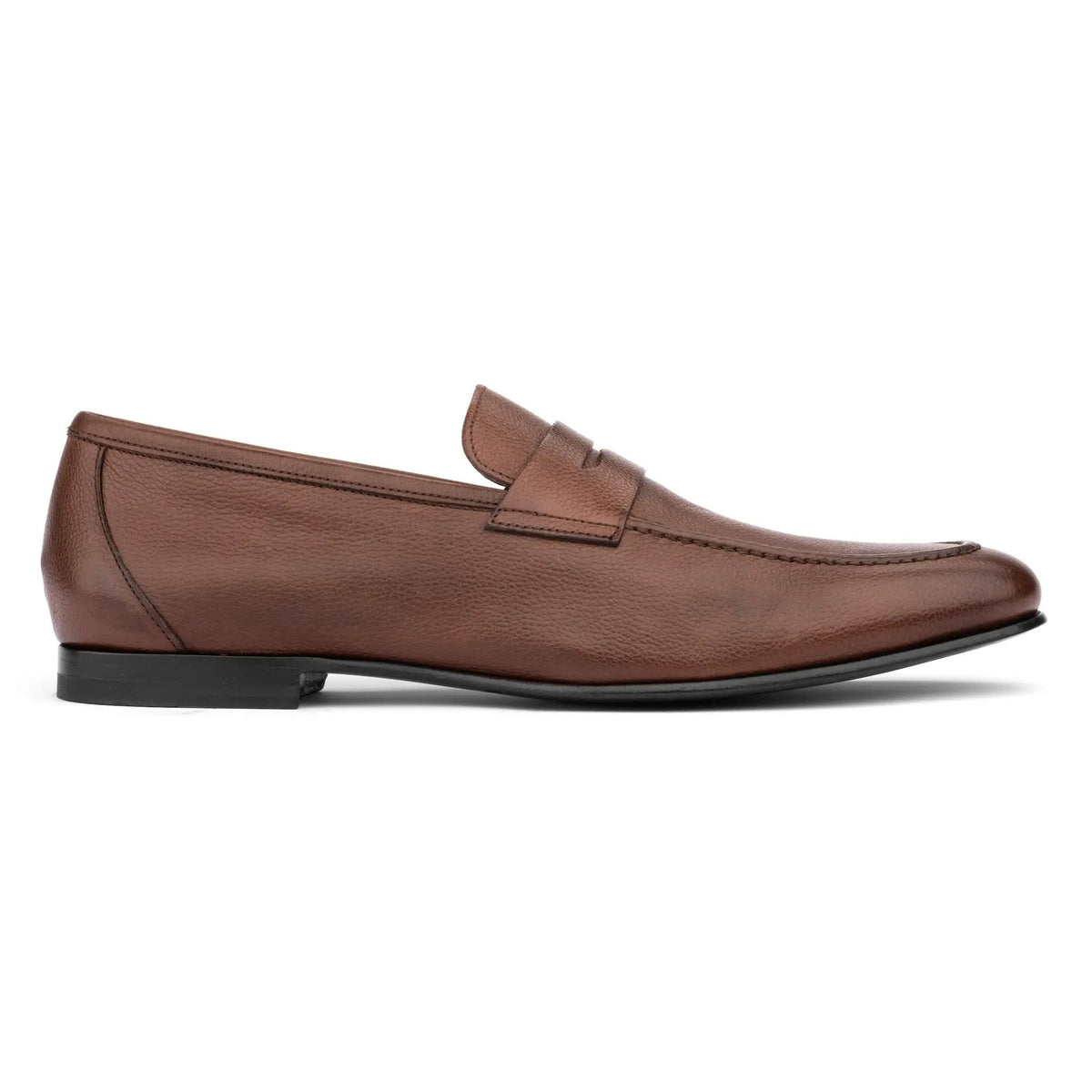 To Boot New York Ravello Mid Brown Calf Penny Moccasin Slip-On