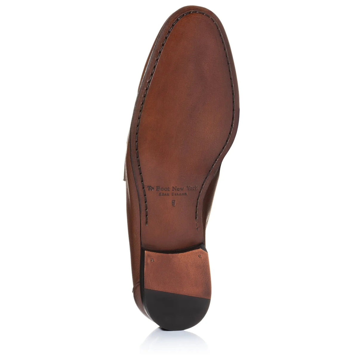 To Boot New York Ravello Mid Brown Calf Penny Moccasin Slip-On