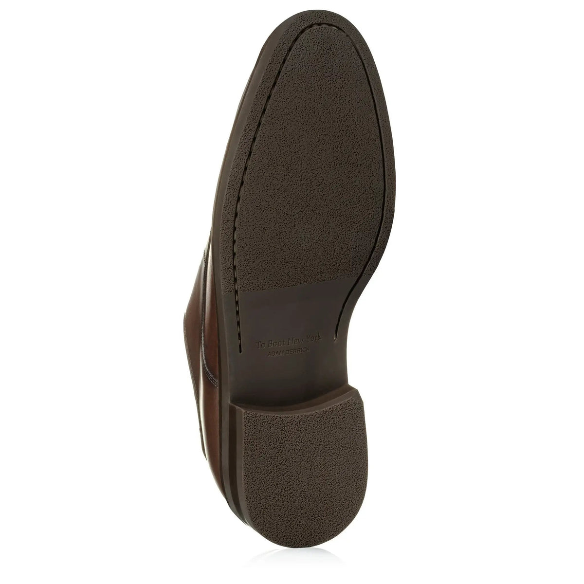 To Boot New York Dustin Brown Leather Plain Toe Lace-Up Oxford