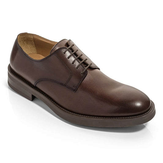 To Boot New York Dustin Burnished Brown Leather Plain Toe Oxford