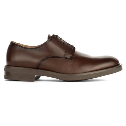 To Boot New York Dustin Burnished Brown Leather Plain Toe Oxford