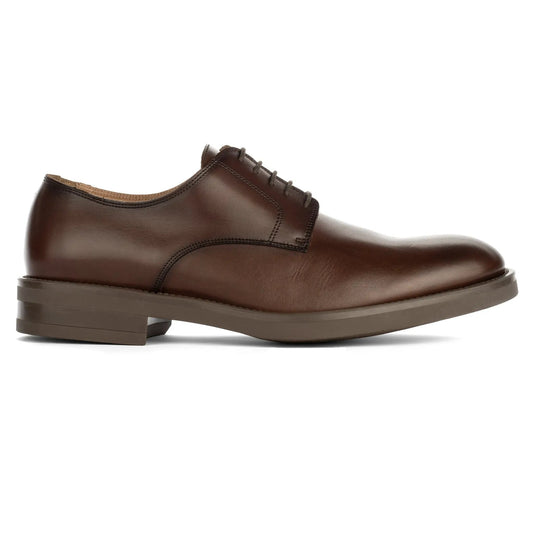 To Boot New York Dustin Burnished Brown Leather Plain Toe Oxford