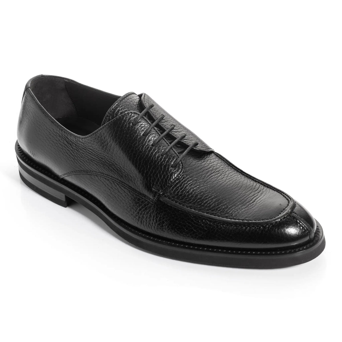 To Boot New York Stevie Black Deerskin Lace-Up Derby