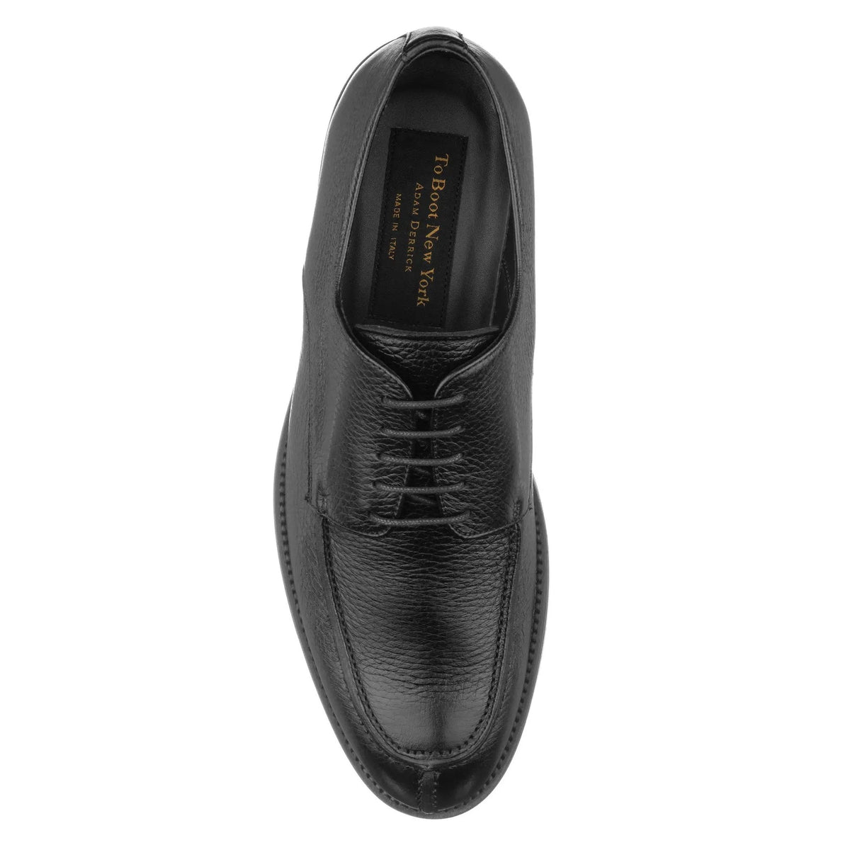 To Boot New York Stevie Black Deerskin Lace-Up Derby
