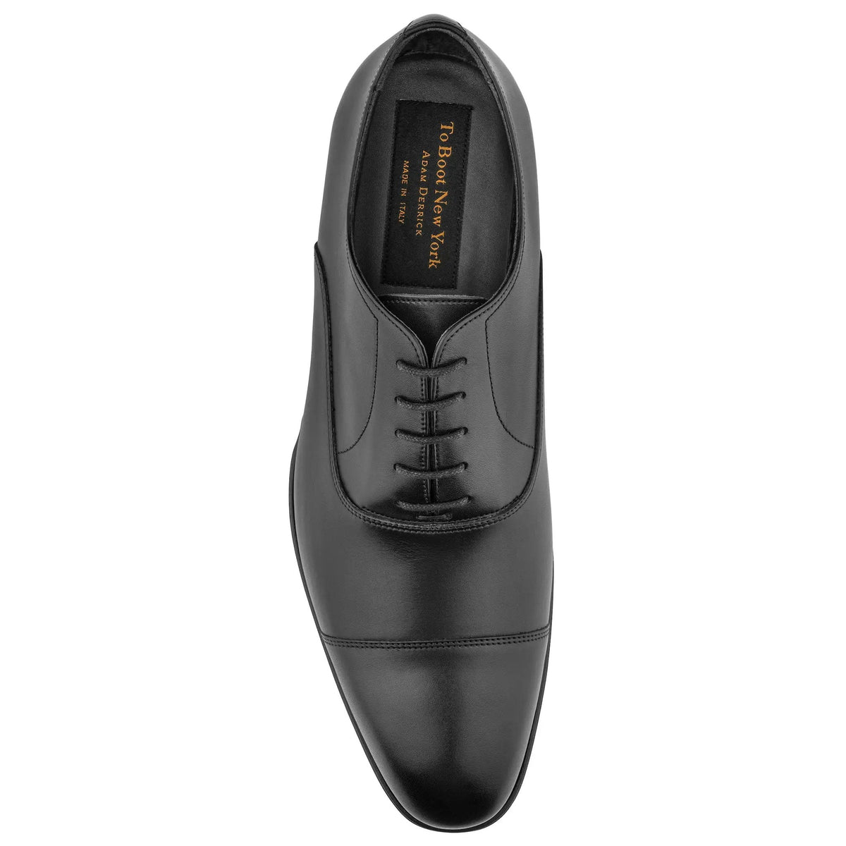 To Boot New York Nico Black Calf Leather Cap Toe Oxford