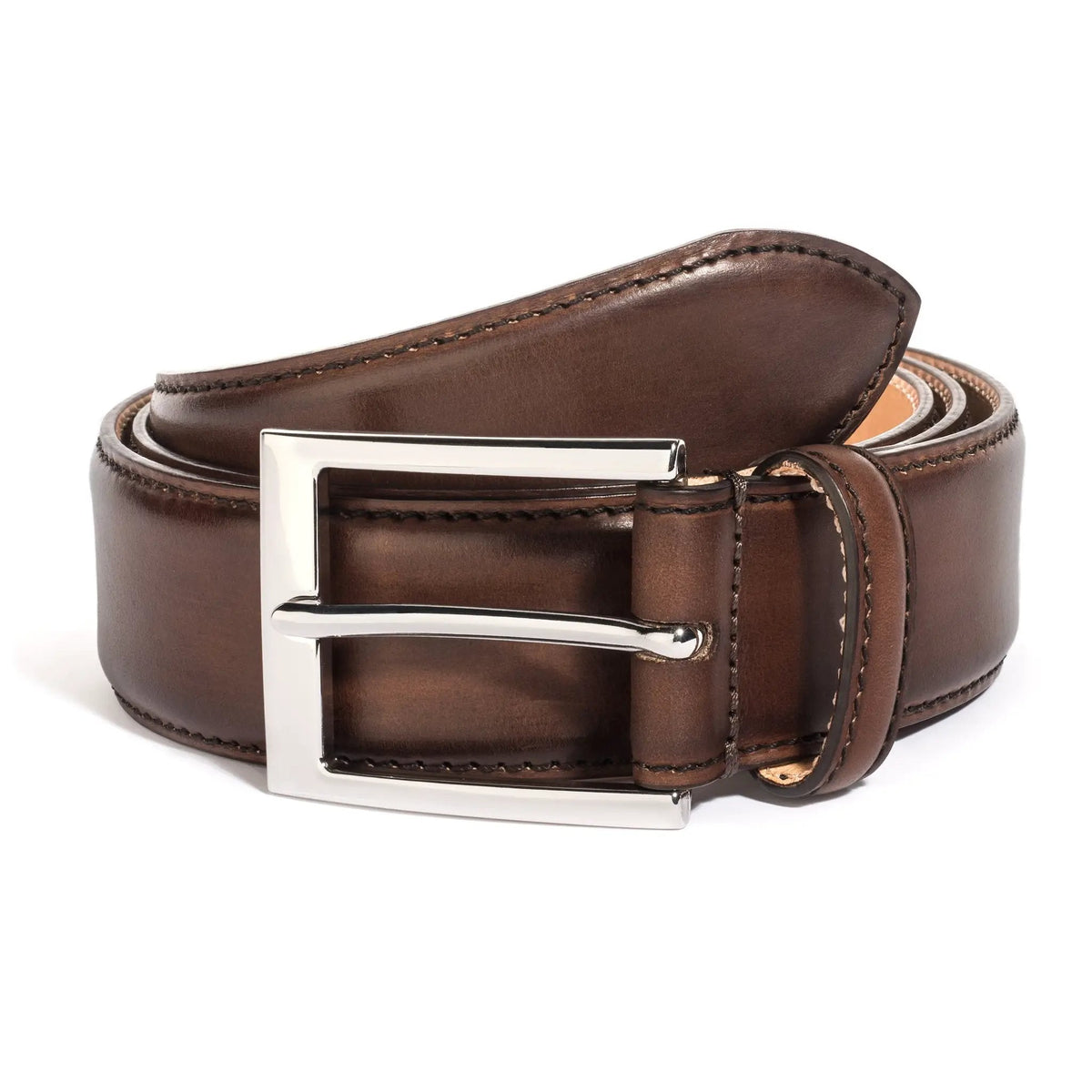 To Boot New York Burnished Brown Calf Belt