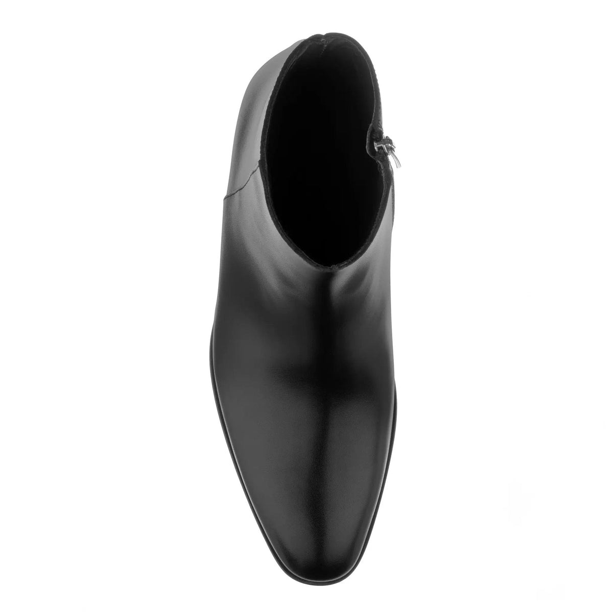 To Boot New York Irwin Black Calf Leather Zip Boot