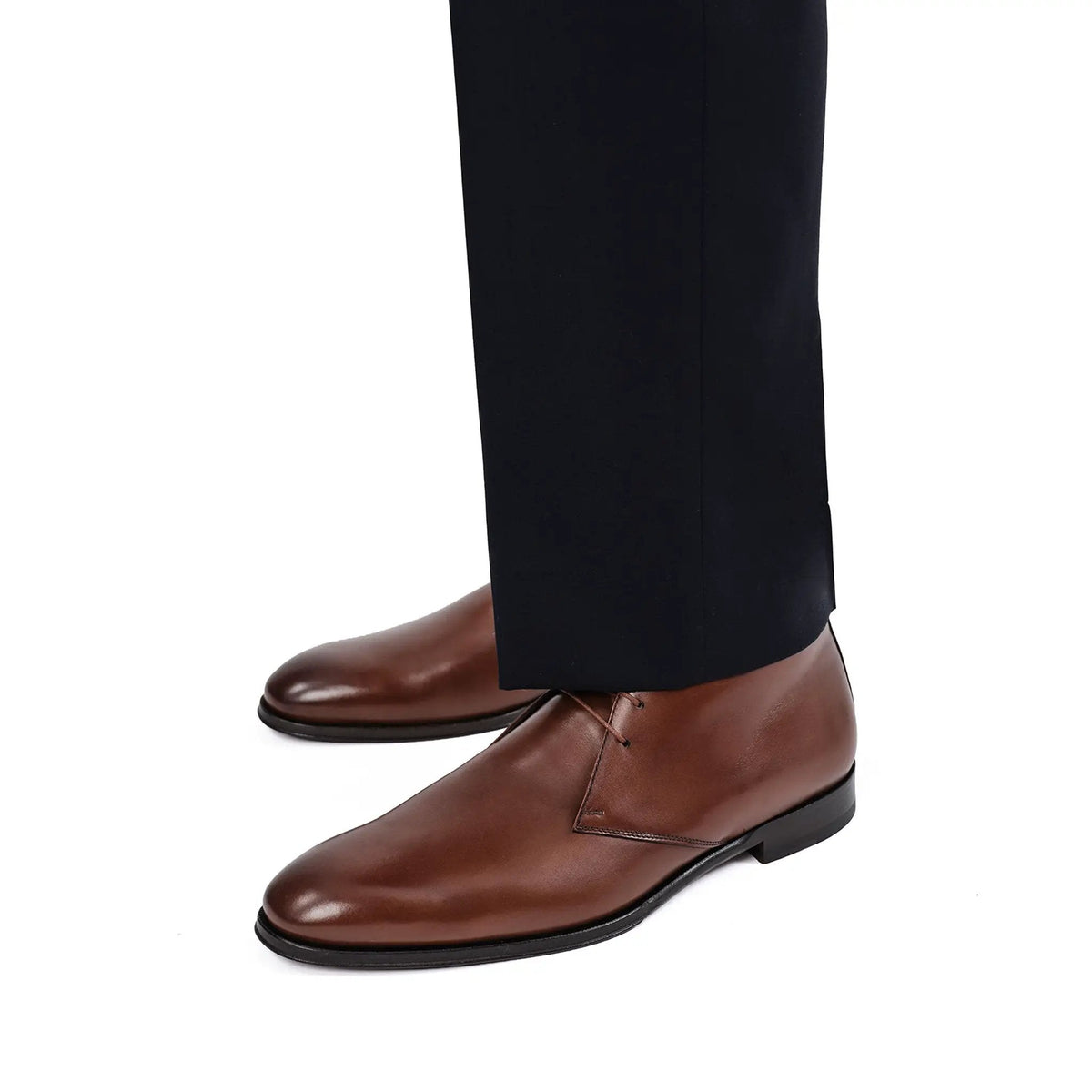 To Boot New York Leigh Burnished Brown Calf Chukka Boot