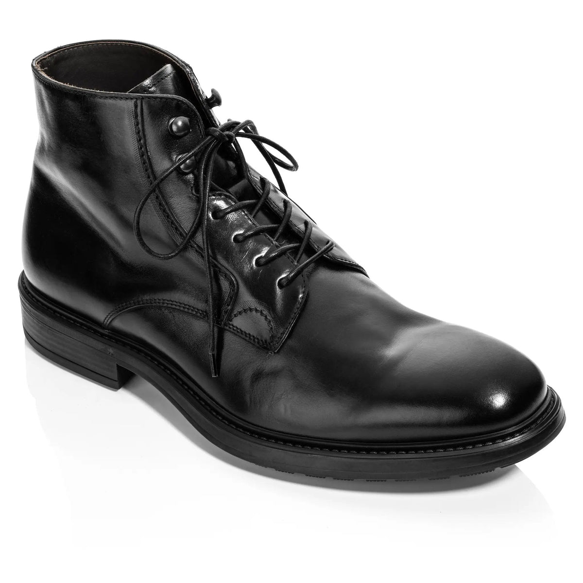 To Boot New York Major Black Calf Lace-Up Boot