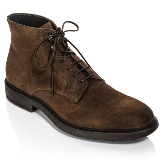 To Boot New York Major Mid Brown Suede Lace-Up Boot