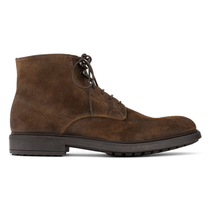 To Boot New York Major Mid Brown Suede Lace-Up Boot