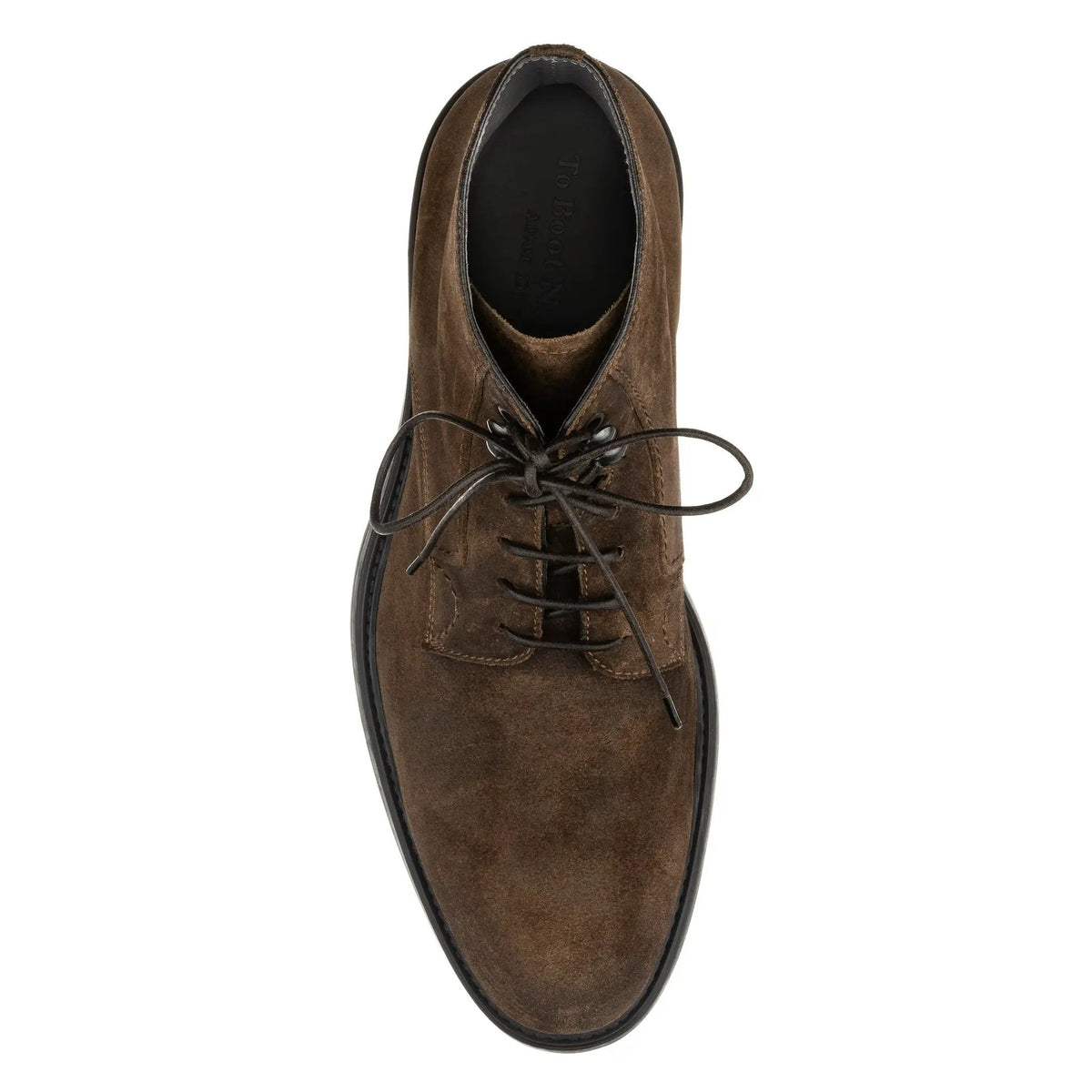 To Boot New York Major Mid Brown Suede Lace-Up Boot