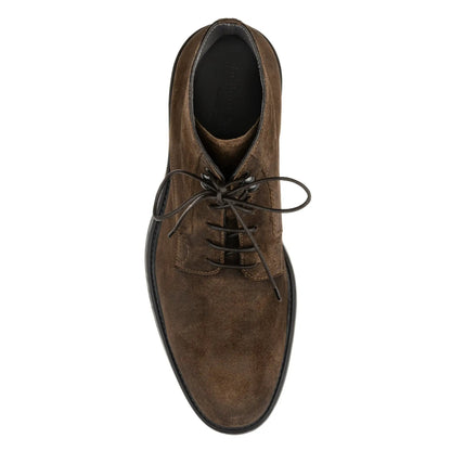 To Boot New York Major Mid Brown Suede Lace-Up Boot
