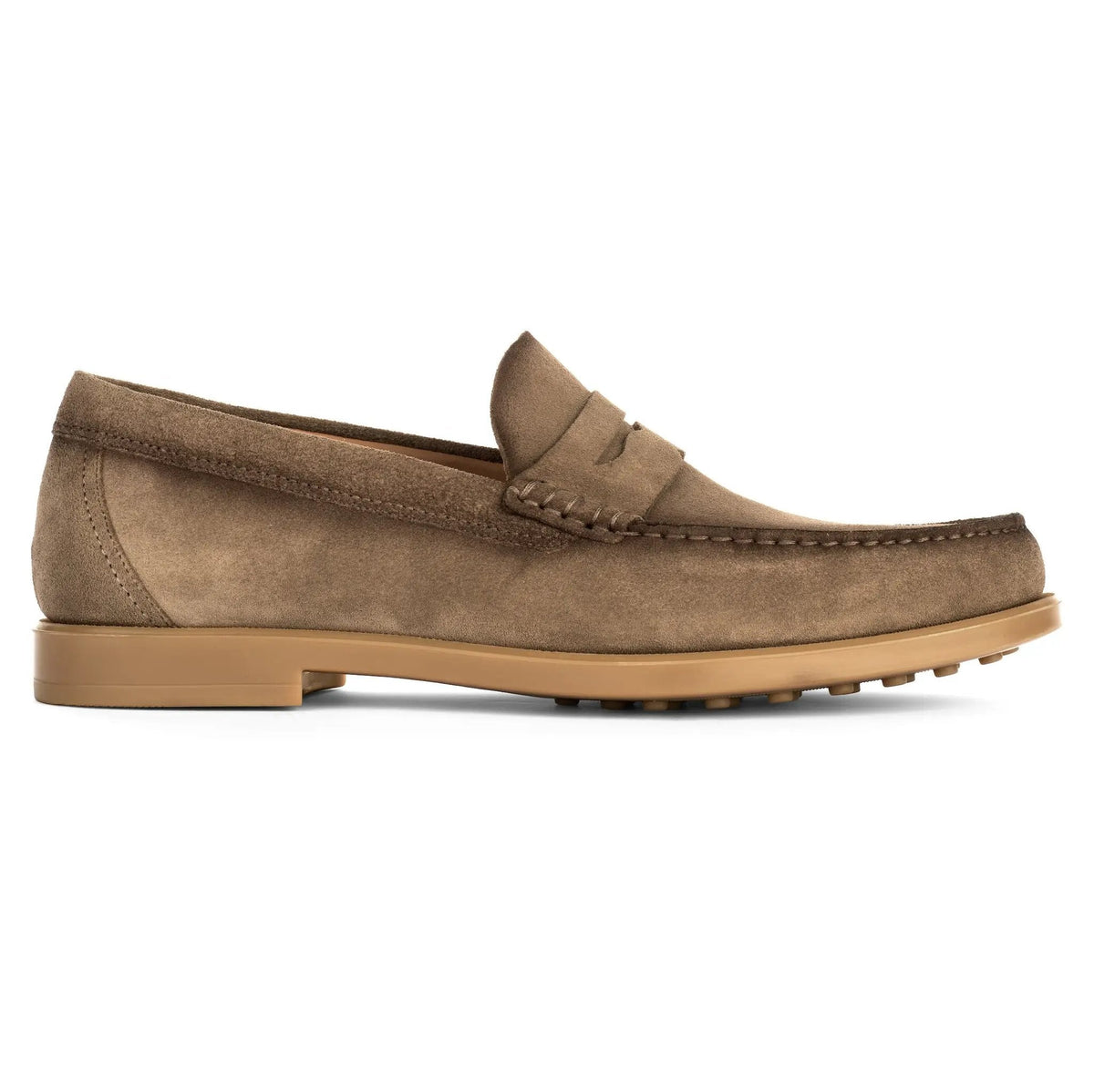 To Boot New York Bennett Taupe Suede College Penny Loafer