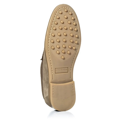 To Boot New York Bennett Taupe Suede College Penny Loafer