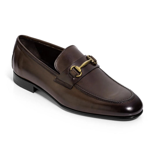 To Boot New York Berkshire Burnished Brown Calf Bit Loafer
