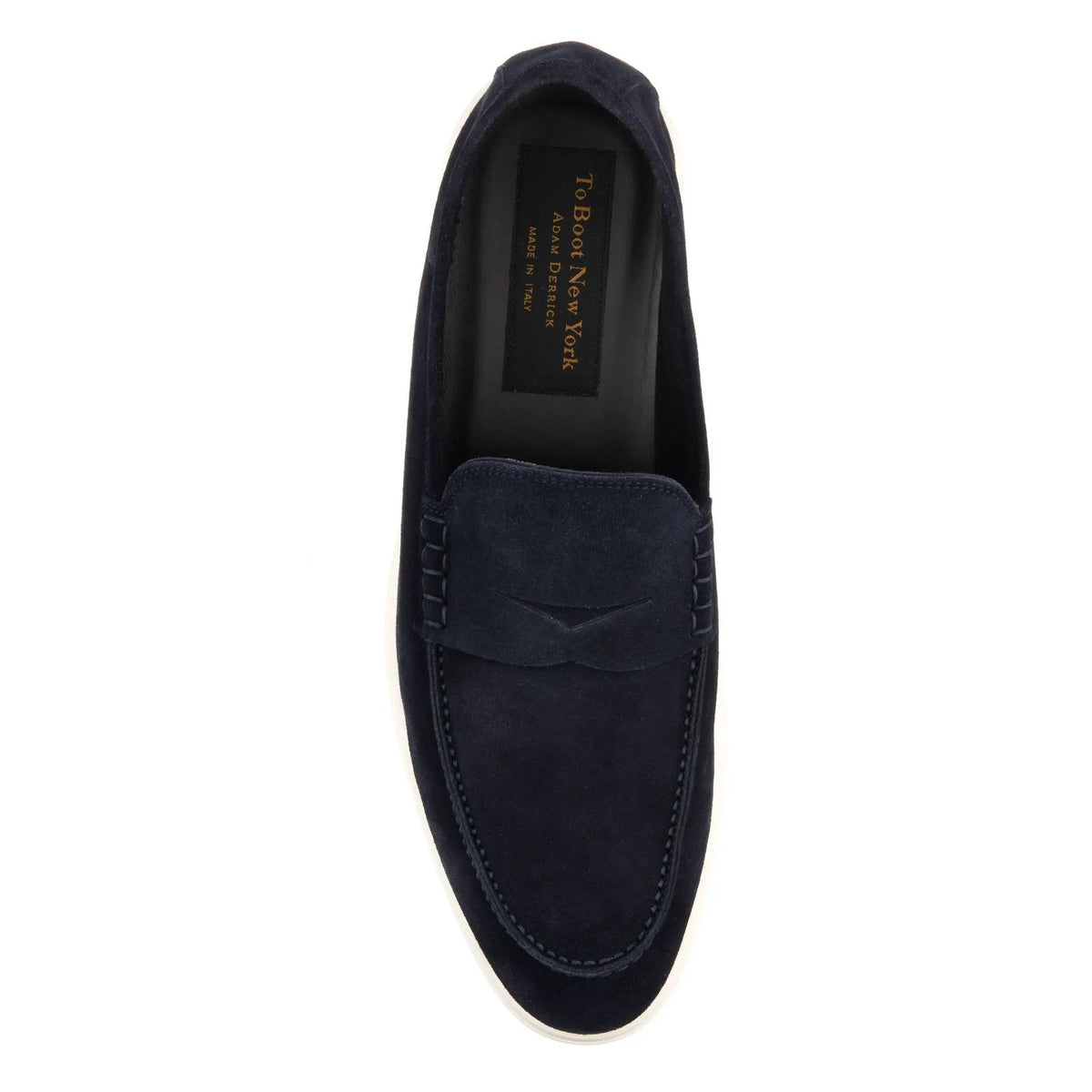 To Boot New York Browne Blue Suede Penny Slip-On