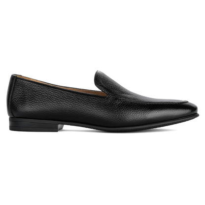 To Boot New York Brunswick Black Deerskin Leather Slip-On Loafer