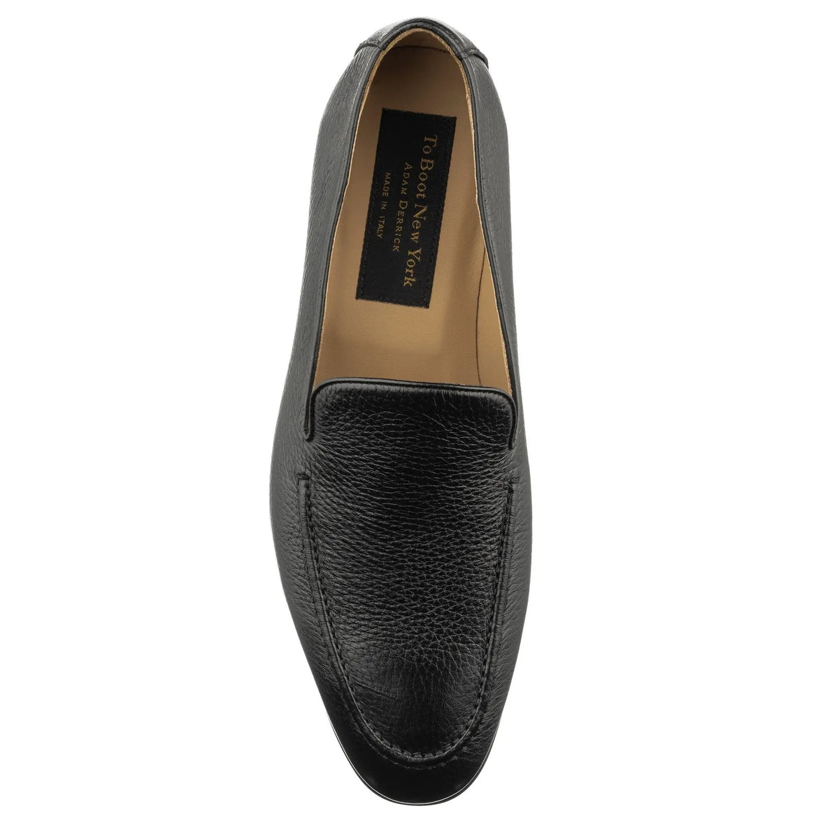 To Boot New York Brunswick Black Deerskin Leather Slip-On Loafer