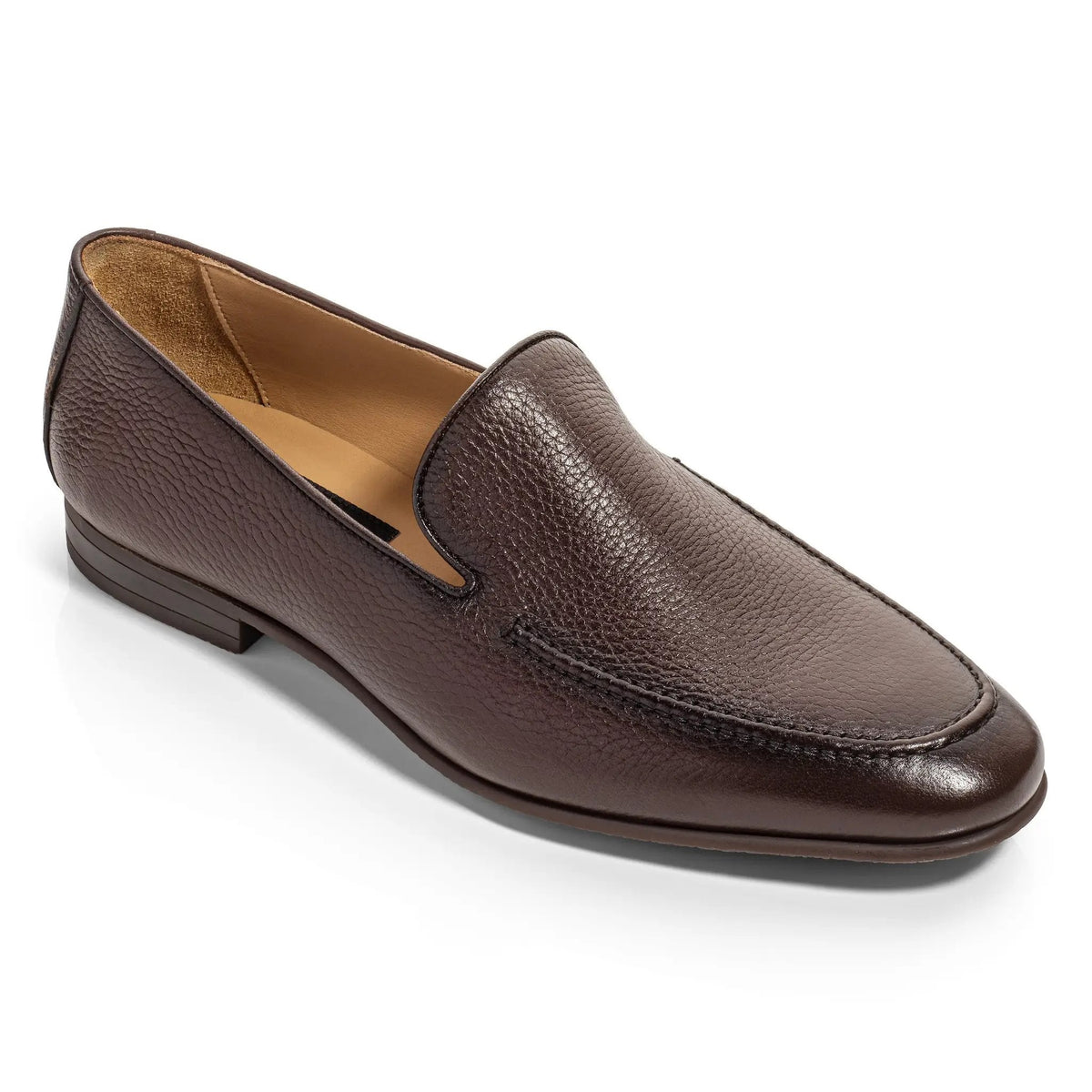 To Boot New York Brunswick Dark Brown Deerskin Leather Slip-On Loafer