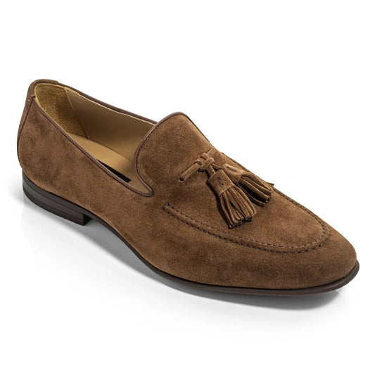 To Boot New York Calistoga Brown Suede Tassel Loafer
