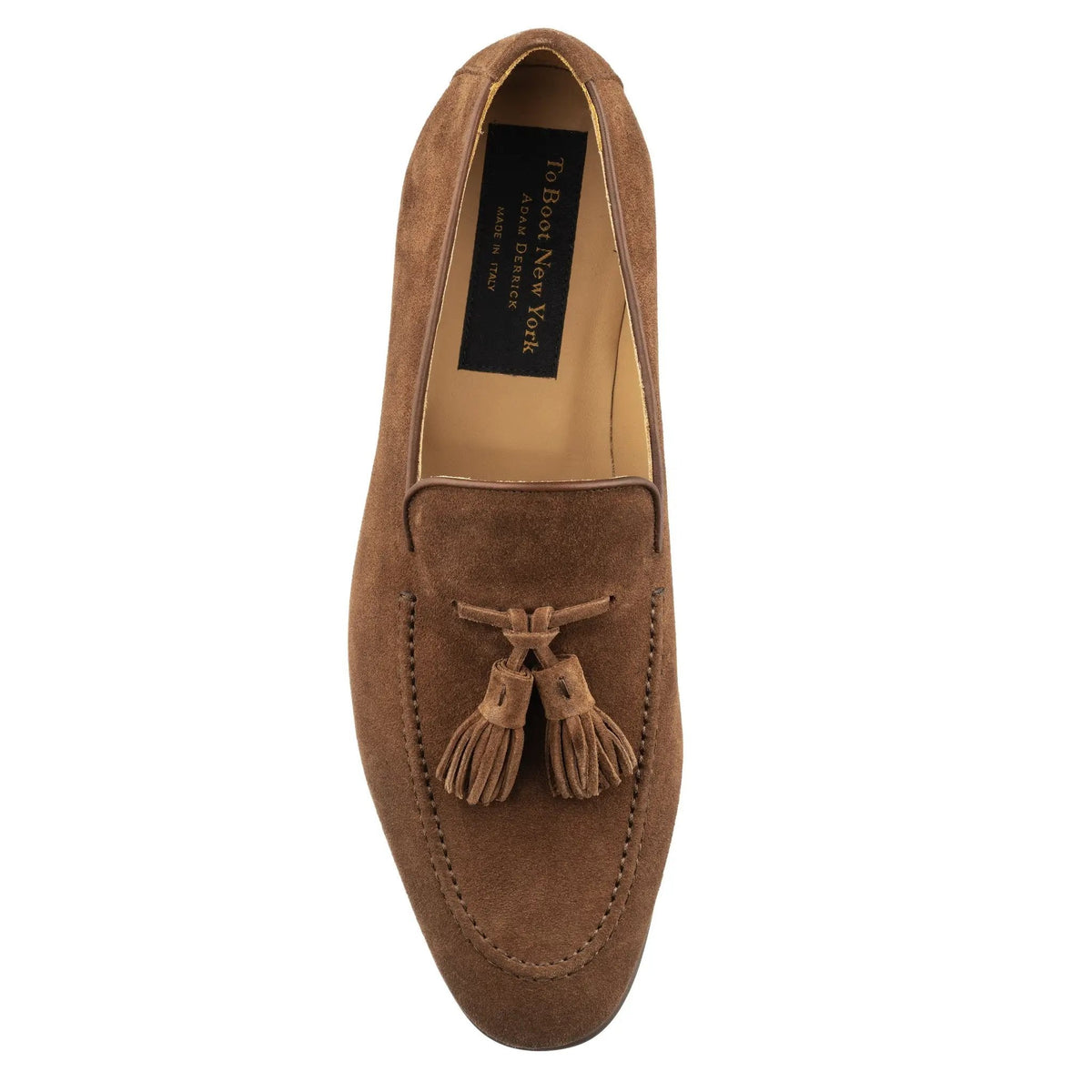 To Boot New York Calistoga Brown Suede Tassel Loafer