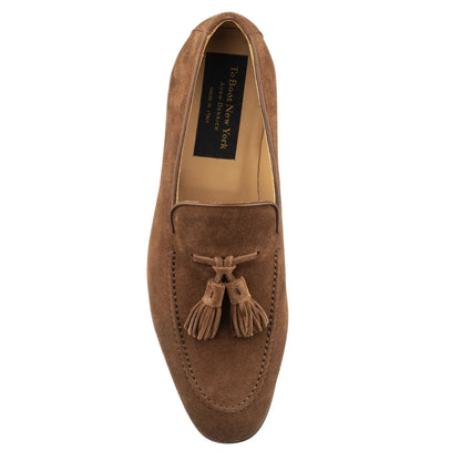 To Boot New York Calistoga Brown Suede Tassel Loafer