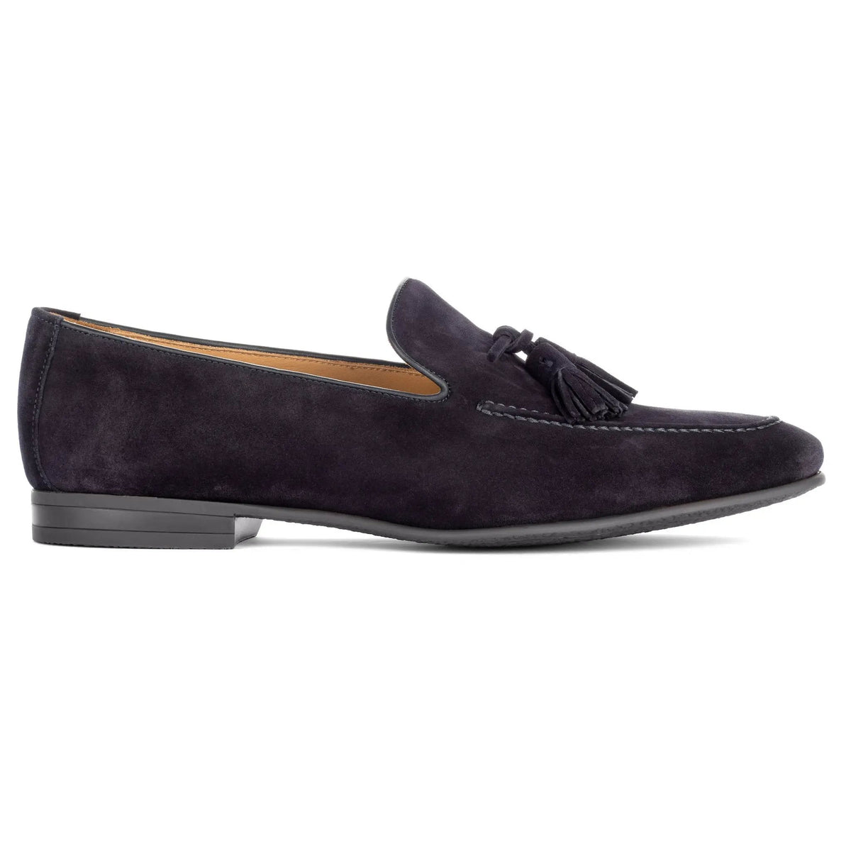 To Boot New York Calistoga Navy Blue Suede Tassel Loafer
