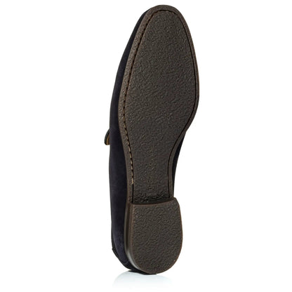 To Boot New York Calistoga Navy Blue Suede Tassel Loafer