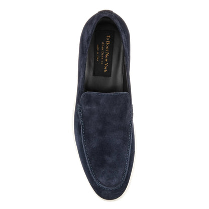 To Boot New York Cassidy Navy Suede Slip-On Loafer