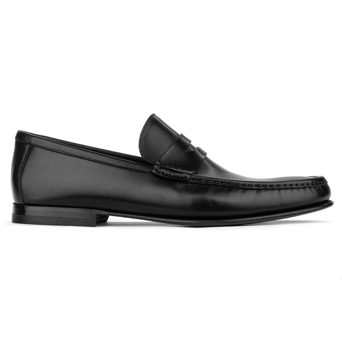 To Boot New York Clapton Black Calf Penny Loafer
