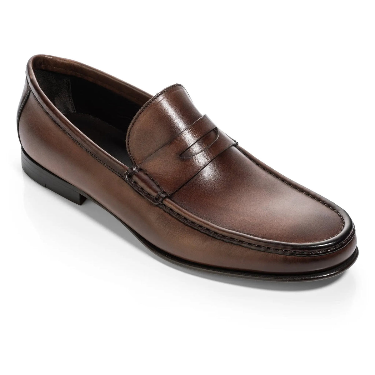 To Boot New York Clapton Burnished Brown Calf Penny Loafer