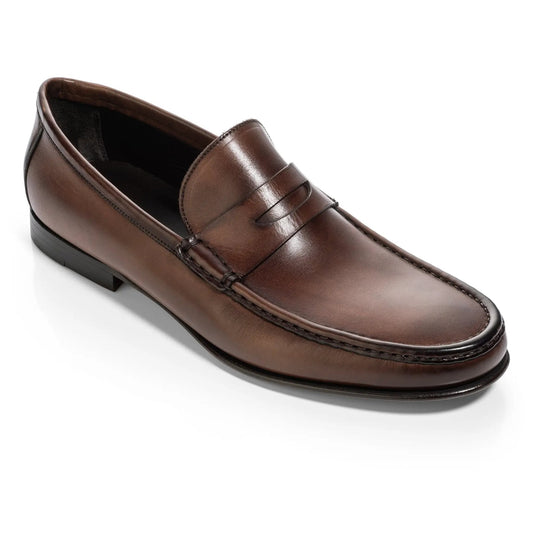 To Boot New York Clapton Burnished Brown Calf Penny Loafer