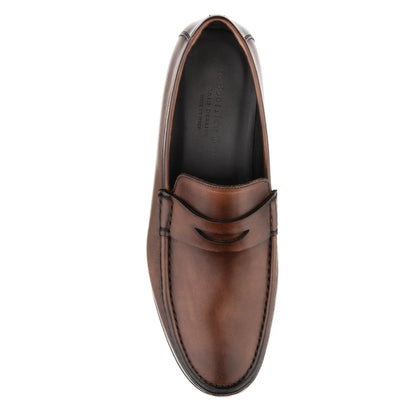 To Boot New York Clapton Burnished Brown Calf Penny Loafer