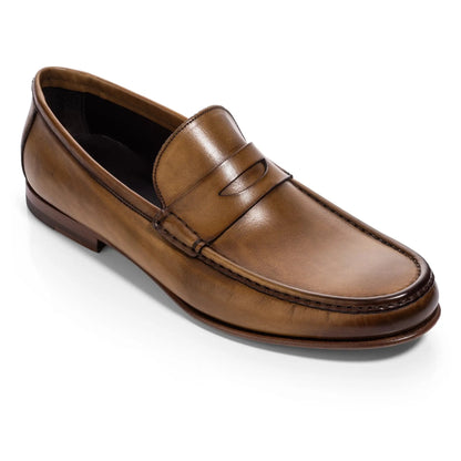To Boot New York Clapton Medium Tan Calf Penny Loafer