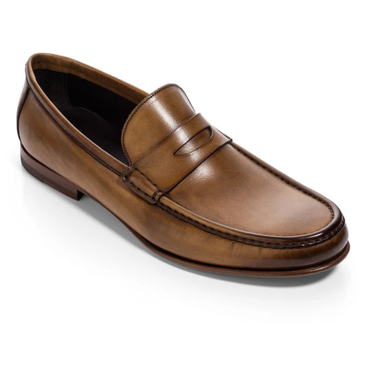 To Boot New York Clapton Medium Tan Calf Penny Loafer